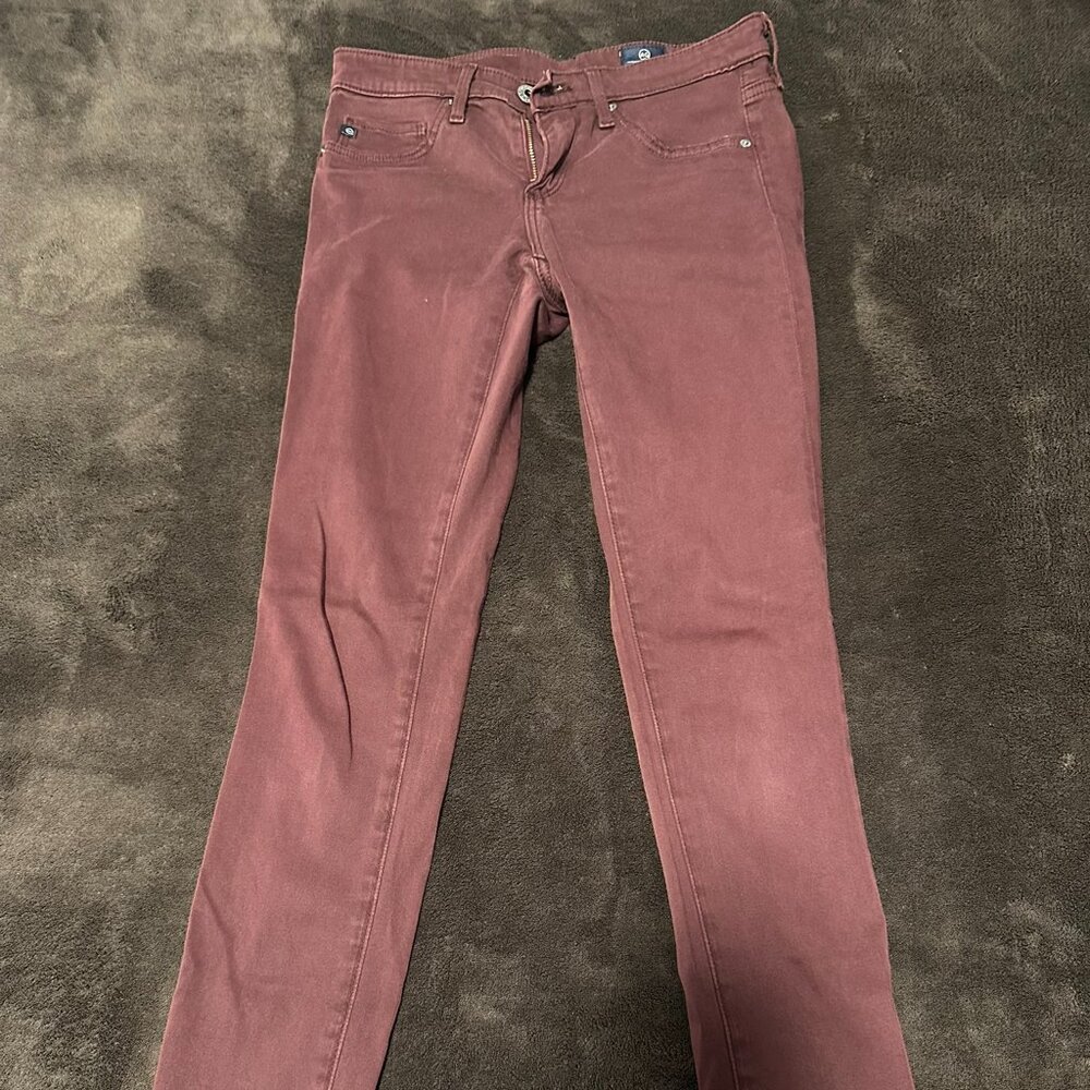 Adriano Goldschmied Red  Super Skinny Ankle Jeans